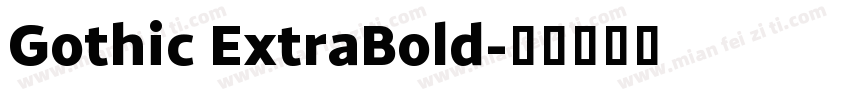 Gothic ExtraBold字体转换